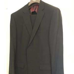 Sacoor Brothers Men's Black Suit